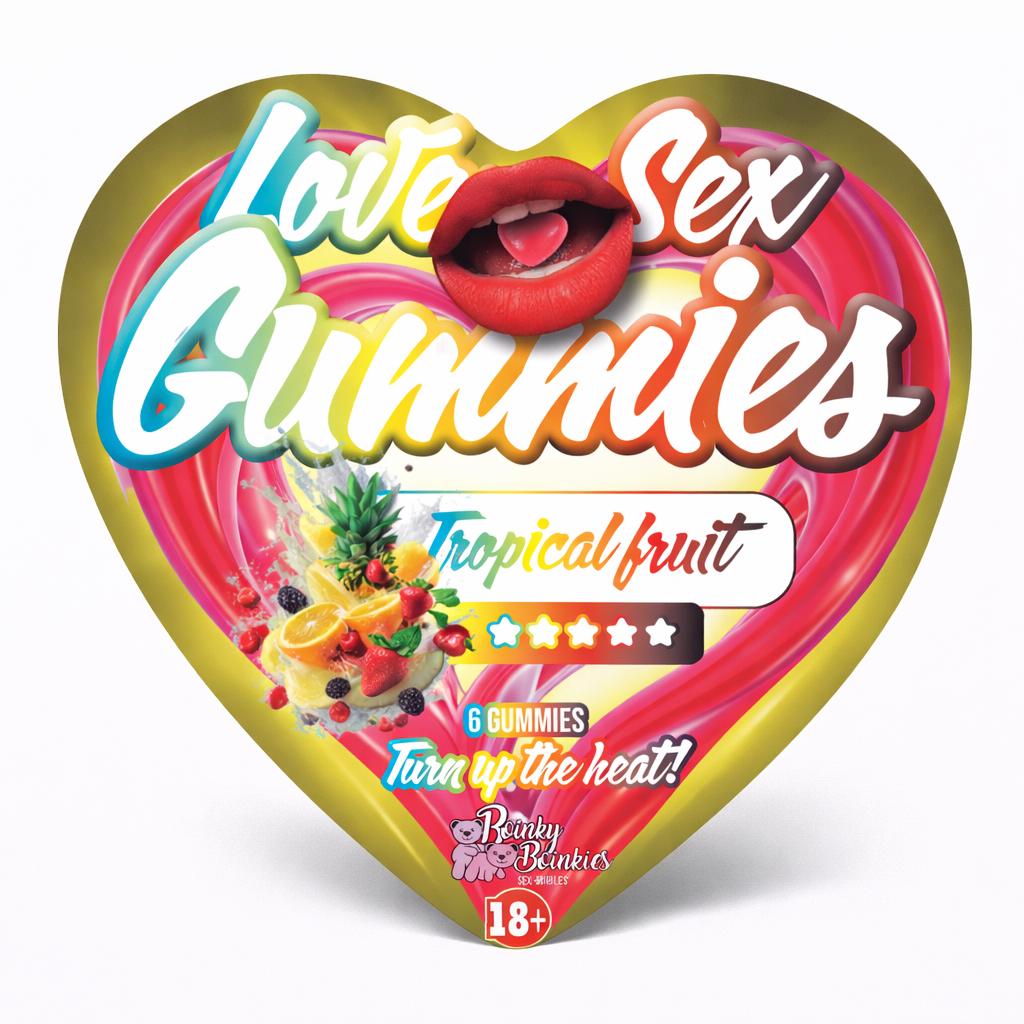Love Sex Gummies – Tropical Fruit 🍍🍓🍊